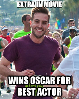 Extra in movie Wins oscar for best actor  Ridiculously photogenic guy