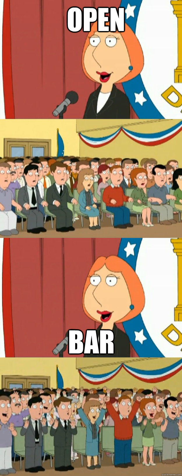 open bar - open bar  Lois Griffin