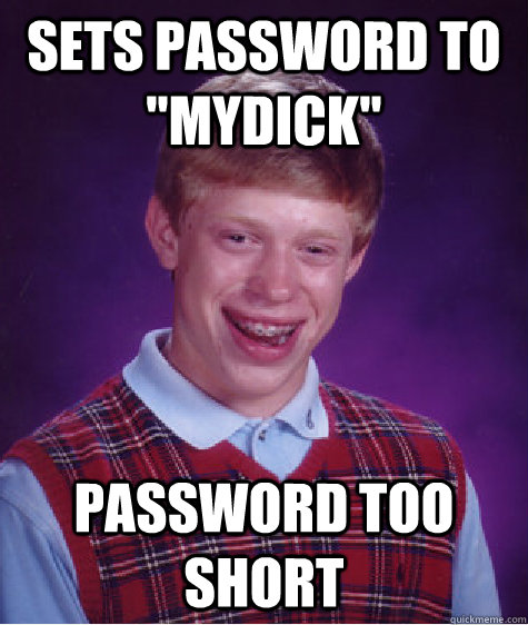 Sets password to 