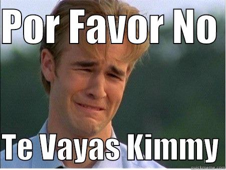 POR FAVOR NO   TE VAYAS KIMMY 1990s Problems