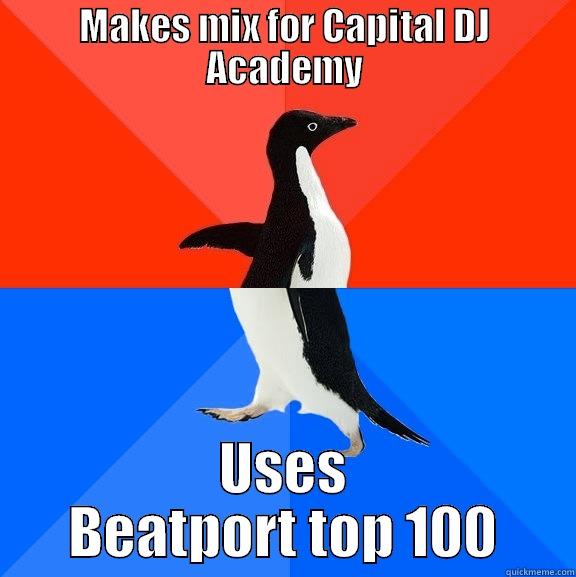 MAKES MIX FOR CAPITAL DJ ACADEMY USES BEATPORT TOP 100 Socially Awesome Awkward Penguin