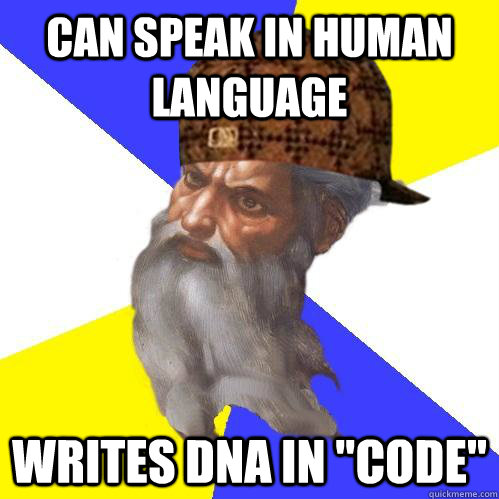 Can speak in human language Writes DNA in 