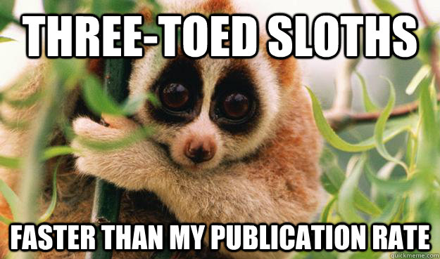 Three-toed sloths Faster than my publication rate  Slow Loris