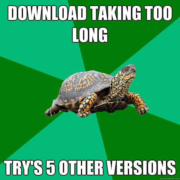 download taking too long try's 5 other versions - download taking too long try's 5 other versions  Torrenting Turtle