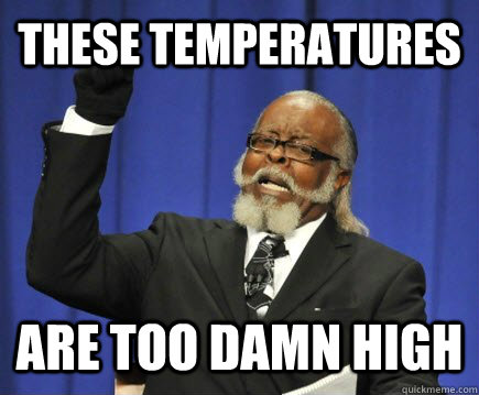 These Temperatures Are too damn high  Too Damn High