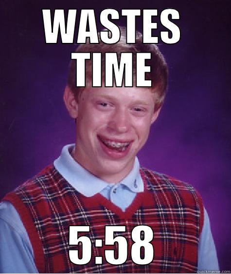 James Anderson tries to waste time - WASTES TIME 5:58 Bad Luck Brian