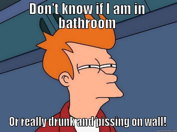 DON'T KNOW IF I AM IN BATHROOM OR REALLY DRUNK AND PISSING ON WALL! Futurama Fry