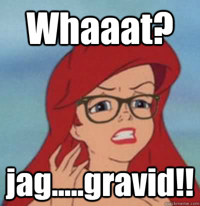 Whaaat? jag.....gravid!!  Hipster Ariel