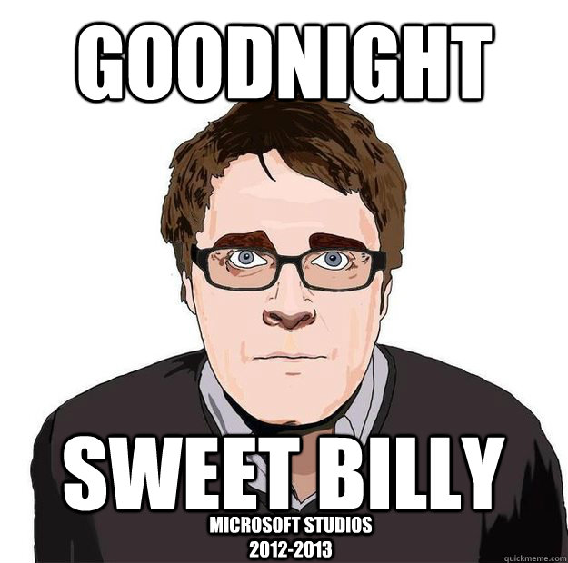 Goodnight Sweet Billy Microsoft Studios 2012-2013  Always Online Adam Orth