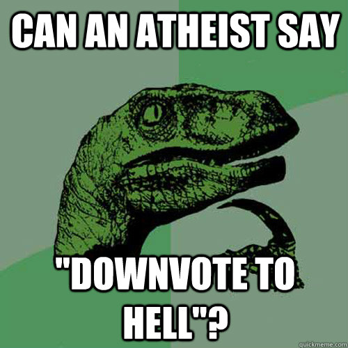 Can an atheist say 