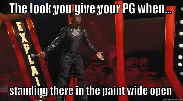 the look-basketball - THE LOOK YOU GIVE YOUR PG WHEN... STANDING THERE IN THE PAINT WIDE OPEN Misc