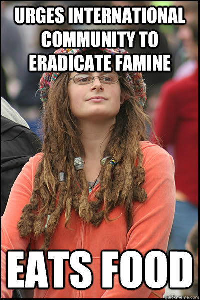 Urges international community to eradicate famine Eats food - Urges international community to eradicate famine Eats food  College Liberal