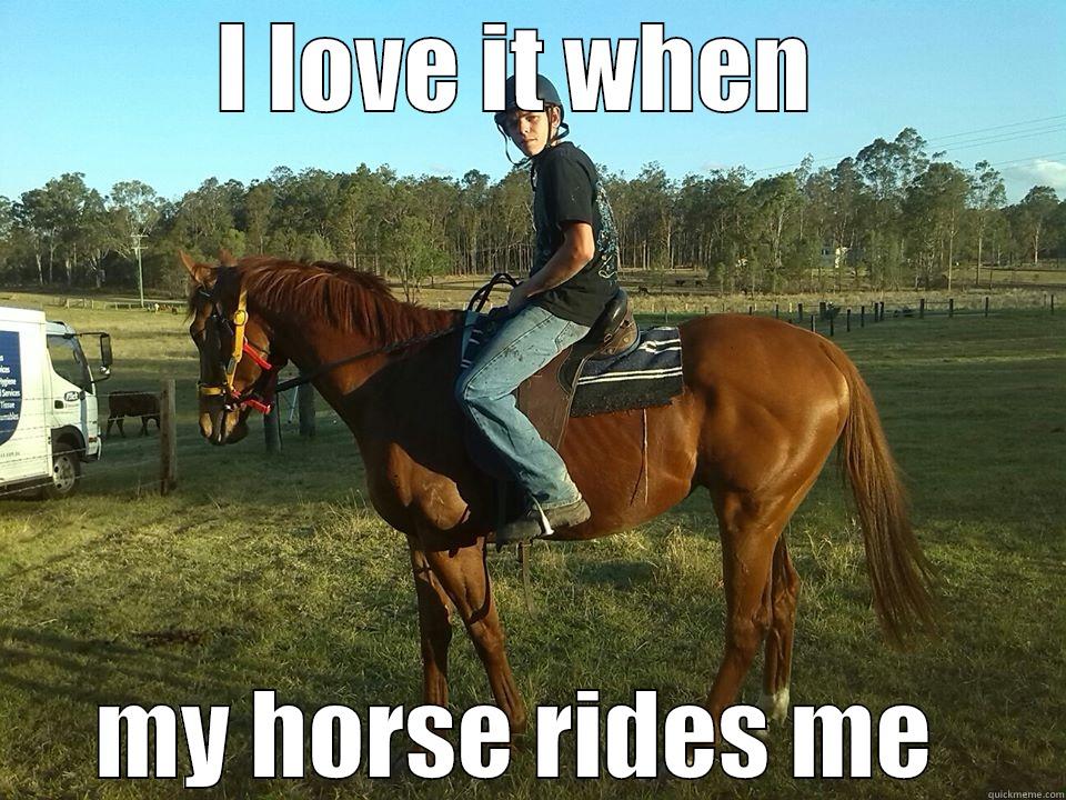 dick boy - I LOVE IT WHEN  MY HORSE RIDES ME  Misc