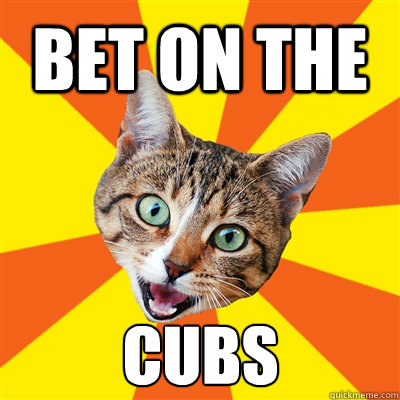 Bet on the  Cubs  Bad Advice Cat