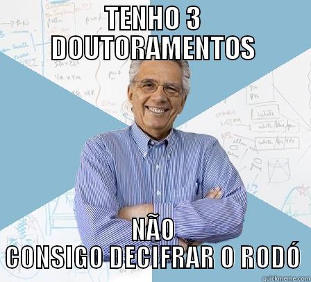 TENHO 3 DOUTORAMENTOS NÃO CONSIGO DECIFRAR O RODÓ Engineering Professor