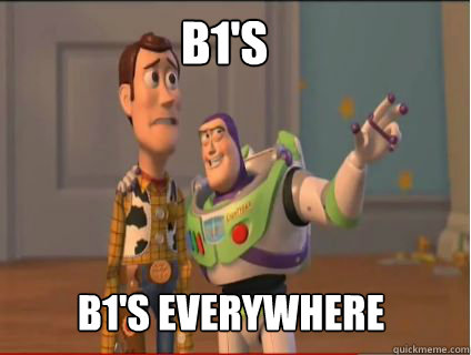 B1's b1's everywhere  woody and buzz