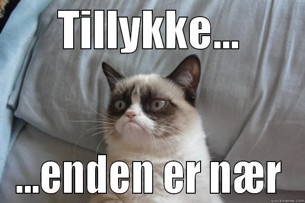 TILLYKKE... ...ENDEN ER NÆR Grumpy Cat