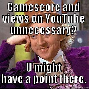 Like if U agree... - GAMESCORE AND VIEWS ON YOUTUBE UNNECESSARY? U MIGHT HAVE A POINT THERE. Condescending Wonka