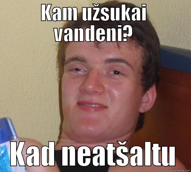 kjwebdfkj hikwen fkljsdnf  - KAM UŽSUKAI VANDENI? KAD NEATŠALTU 10 Guy