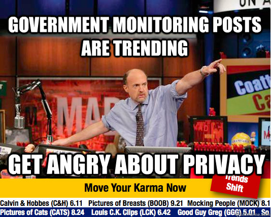 Government monitoring posts are trending get angry about privacy  Mad Karma with Jim Cramer