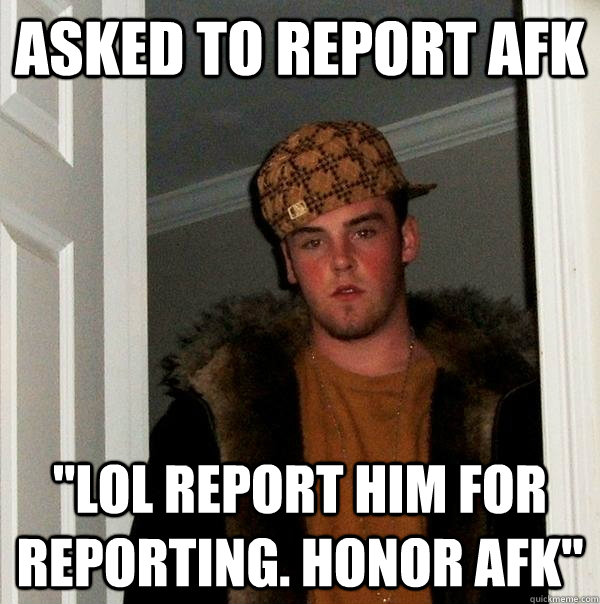 Asked to report AFK 