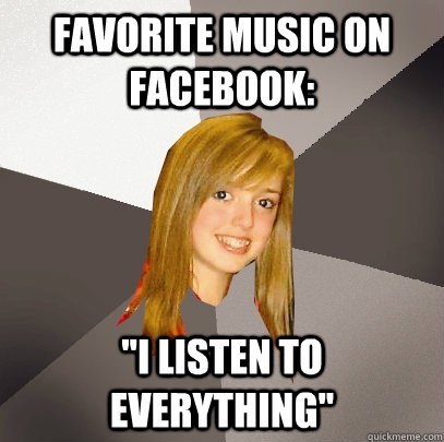 favorite music on facebook: 