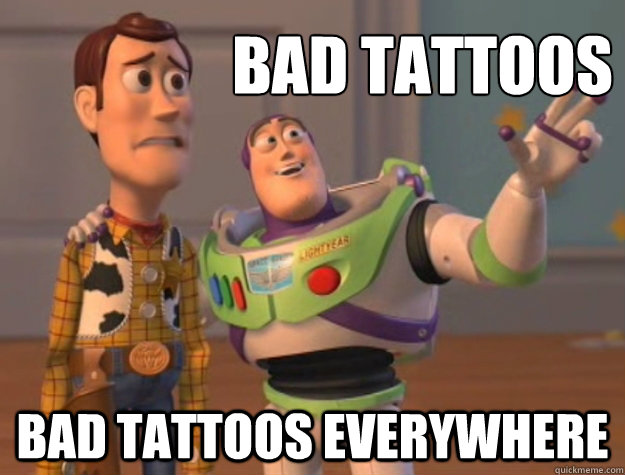 bad tattoos bad tattoos everywhere  Buzz Lightyear