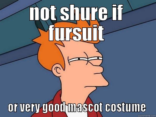 not shure if furry or.... - NOT SHURE IF FURSUIT OR VERY GOOD MASCOT COSTUME Futurama Fry