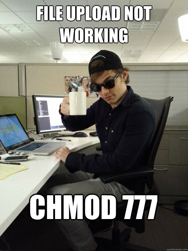 File Upload Not Working CHMOD 777  