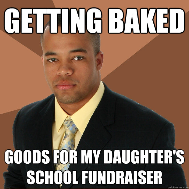 Getting baked goods for my daughter's school fundraiser - Getting baked goods for my daughter's school fundraiser  Successful Black Man