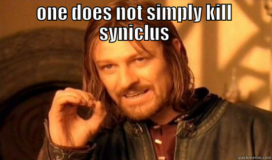 ONE DOES NOT SIMPLY KILL SYNICLUS  Boromir