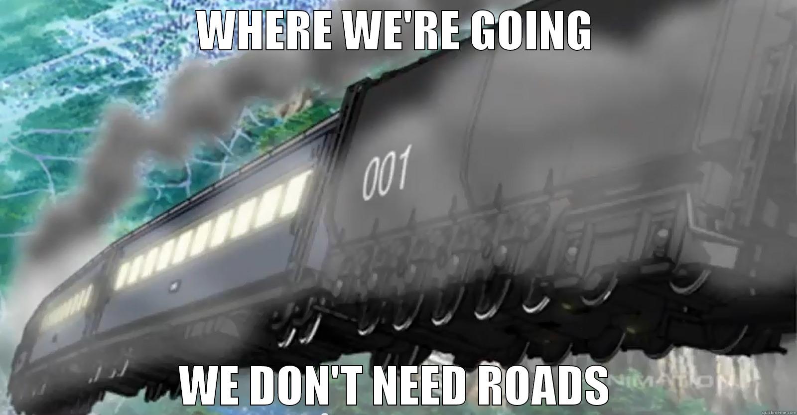 galaxy railways - WHERE WE'RE GOING WE DON'T NEED ROADS Misc