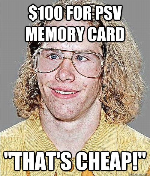 $100 for psv memory card 