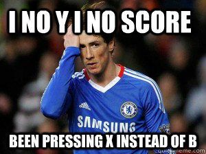 I no y i no score  been pressing X instead of B  Torres