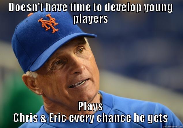 DOESN'T HAVE TIME TO DEVELOP YOUNG PLAYERS PLAYS CHRIS & ERIC EVERY CHANCE HE GETS Misc