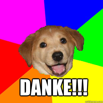 Danke!!!   Advice Dog