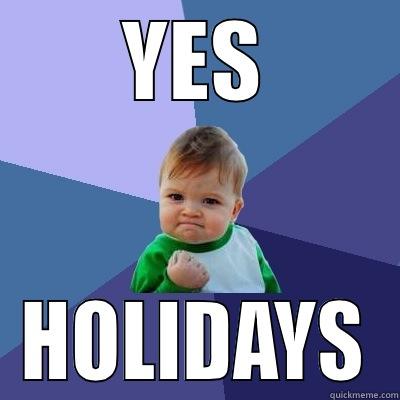 Woo Hoo !@## - YES HOLIDAYS Success Kid