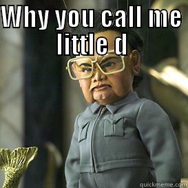 little d -  WHY YOU CALL ME LITTLE D Misc