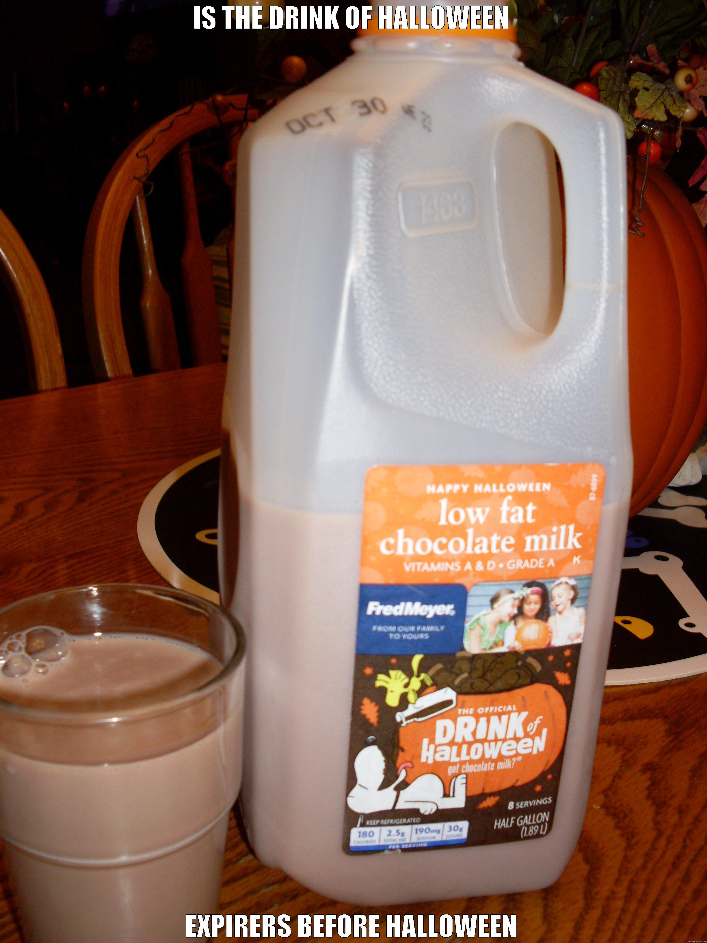 Scumbag Chocolate Milk - IS THE DRINK OF HALLOWEEN EXPIRERS BEFORE HALLOWEEN Misc