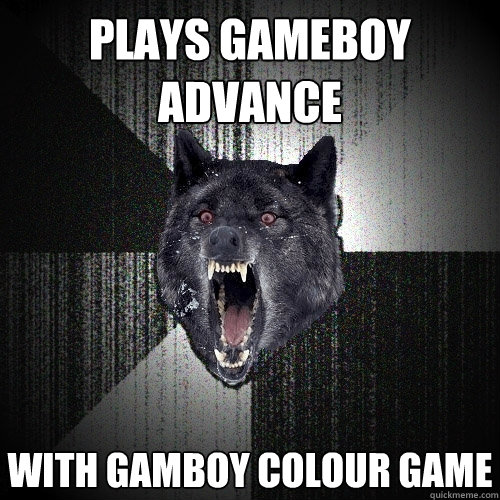 plays gameboy advance with gamboy colour game  Insanity Wolf