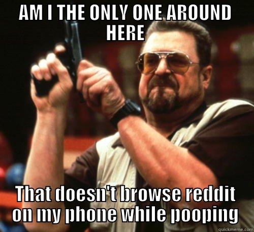 AM I THE ONLY ONE AROUND HERE THAT DOESN'T BROWSE REDDIT ON MY PHONE WHILE POOPING Am I The Only One Around Here