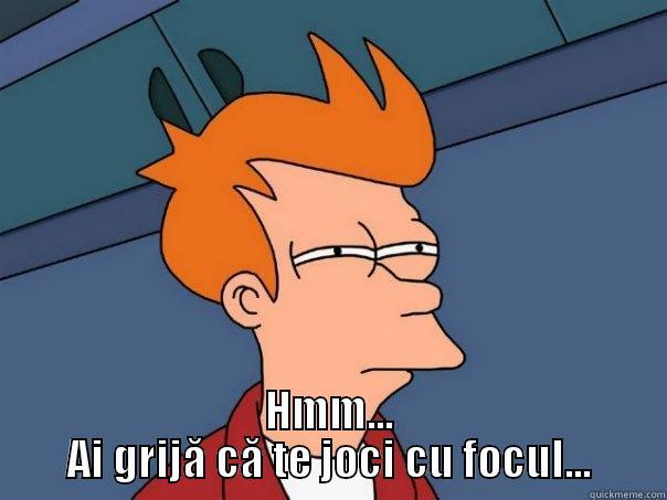  HMM... AI GRIJĂ CĂ TE JOCI CU FOCUL... Futurama Fry