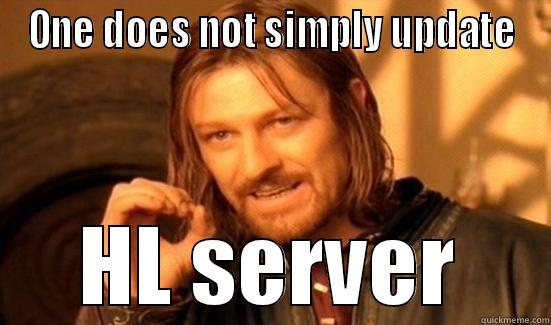 ONE DOES NOT SIMPLY UPDATE HL SERVER Boromir