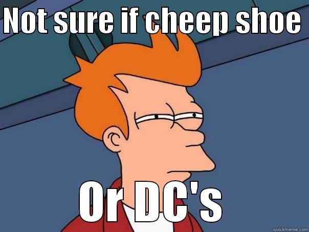 NOT SURE IF CHEEP SHOE  OR DC'S Futurama Fry