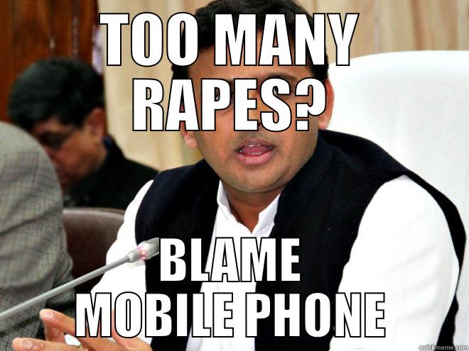 TOO MANY RAPES? BLAME MOBILE PHONE Misc