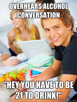 Overhears Alcohol Conversation 