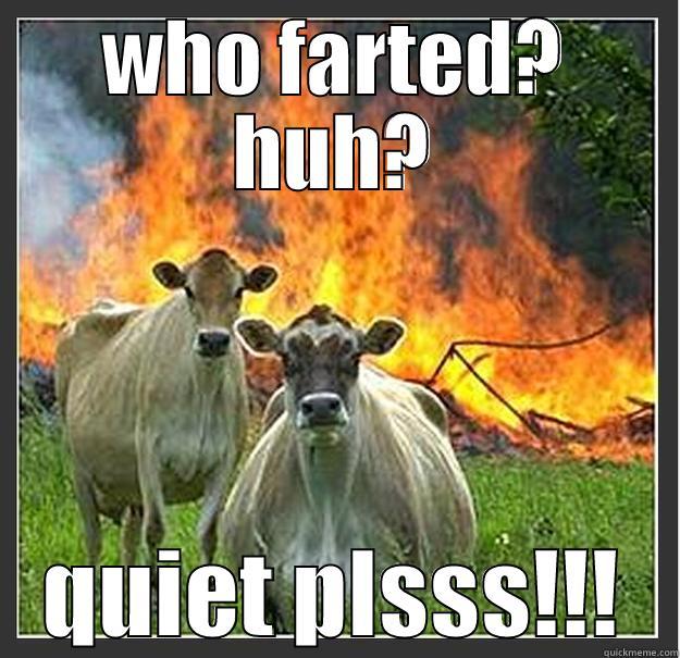 WHO FARTED? HUH? QUIET PLSSS!!! Evil cows