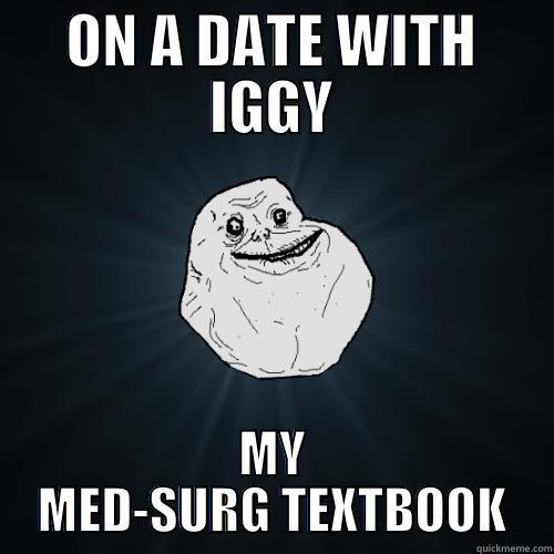 Med-surg nursing - ON A DATE WITH IGGY MY MED-SURG TEXTBOOK Forever Alone