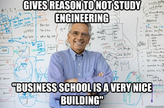 gives Reason to not study engineering 