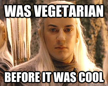 Was Vegetarian Before it was cool  Hipster Elves